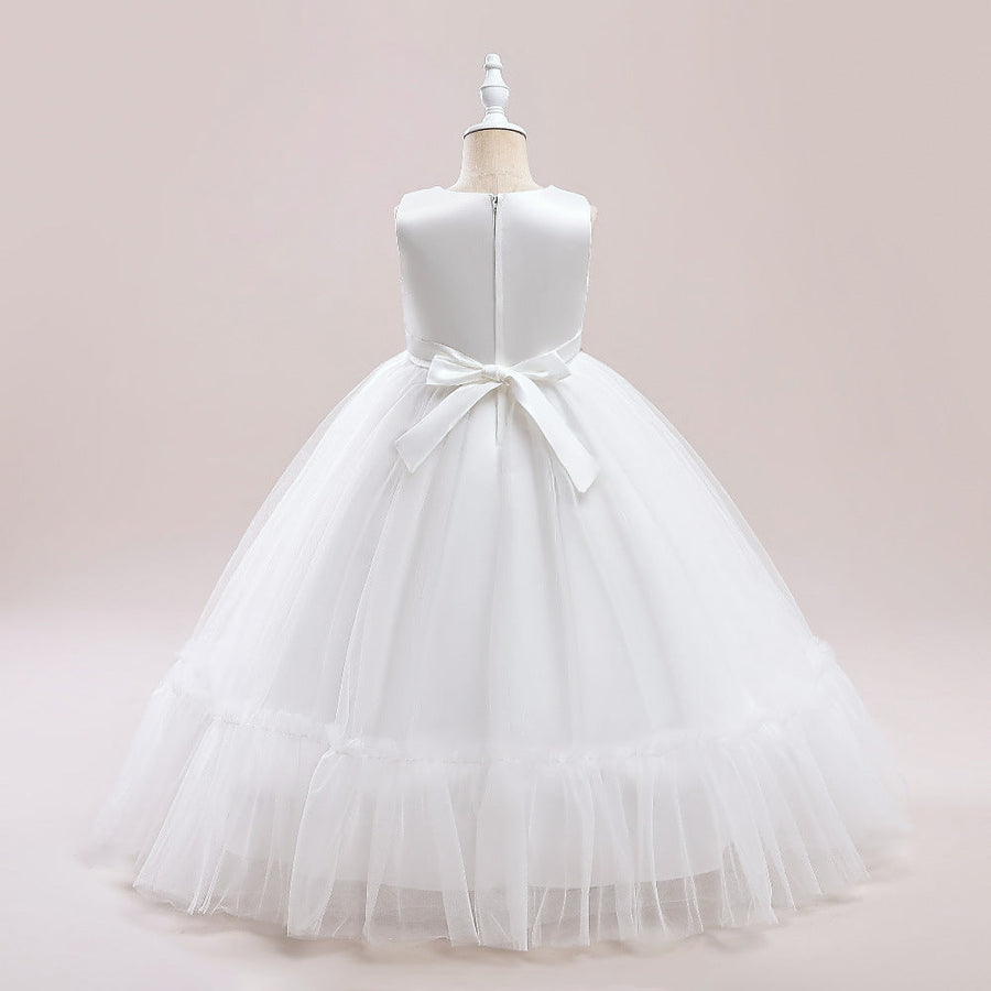 Ball Gown Scoop Sleeveless Sash Flower Girl Dresses