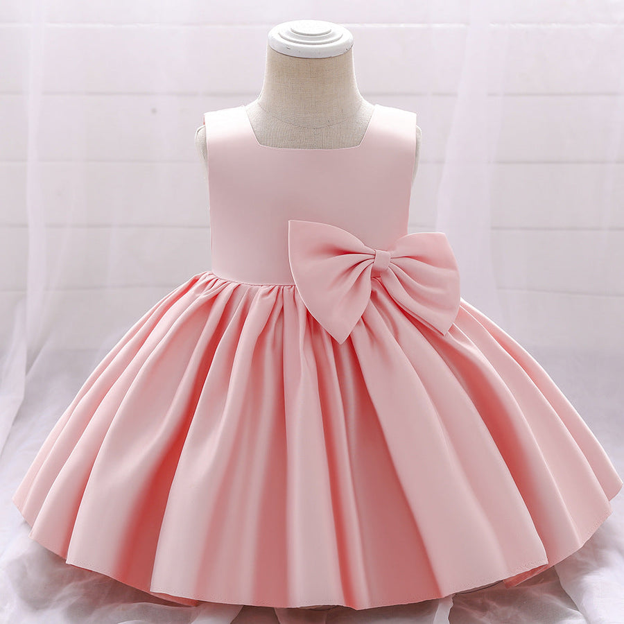 Ball Gown Square Neck Sleeveless Ruched Flower Girl Dresses