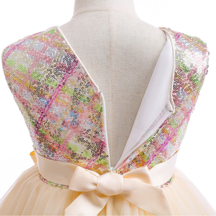 Ball Gown Scoop Sleeveless Sequins Flower Girl Dresses