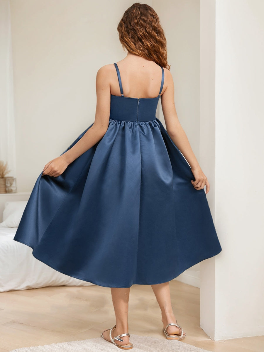 A-Line/Princess Sweetheart Sleeveless Bow Junior Bridesmaid Dresses – Lavetir UK