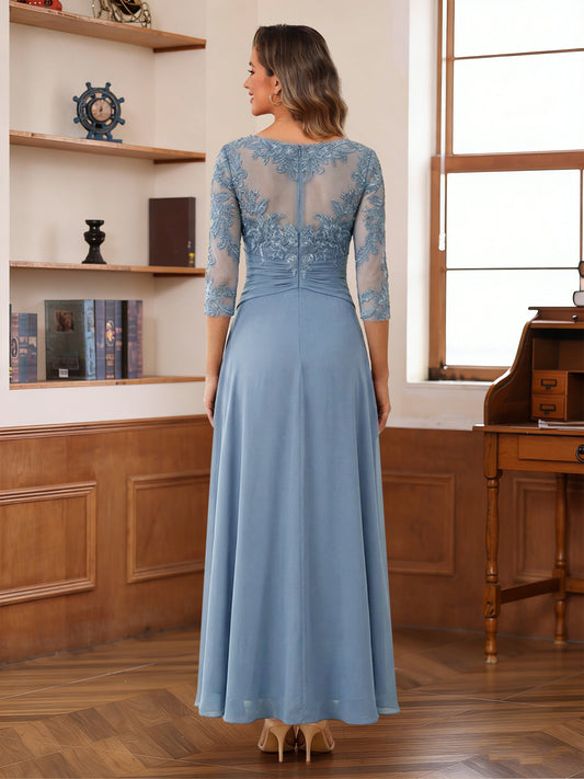 ankle length mother of the bride dresses uk Sheath/Column Off-The-Shoulder Ankle-Length Mother of the Bride Dresse –  mollyevers.co.uk main image 1