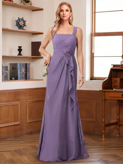 A-Line/Princess Sleeveless Mother of the Bride Dresses With Ruffles & Jacket