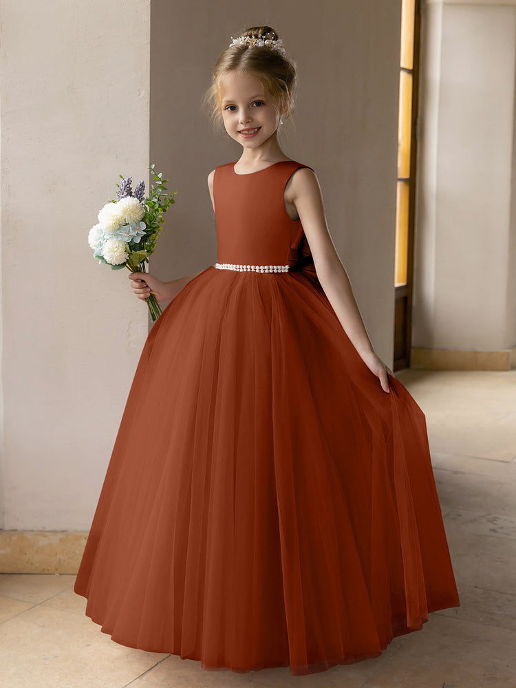burnt orange junior bridesmaid dresses Tulle Flower Burnt Orange Junior Bridesmaid Dresses Flower Girl Dress Terracotta Flower Girl Dress Burnt Orange Tulle