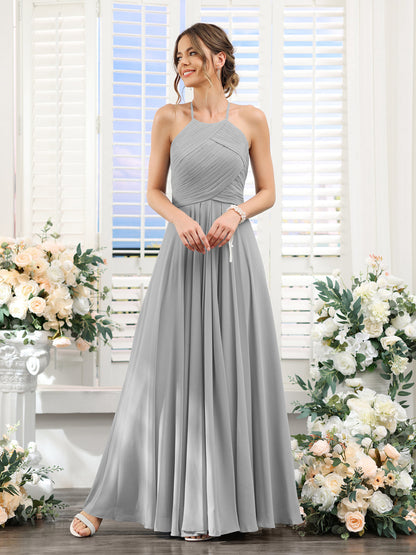 Chiffon Bridesmaid Grey Halter Neck Bridesmaid Dress Simple Halter Chiffon Split Floor Length Bridesmaid Dresses Chiffon Bridesmaid Grey Halter Neck Bridesmaid Dress Simple Halter Chiffon Split Floor Length Bridesmaid Dresses