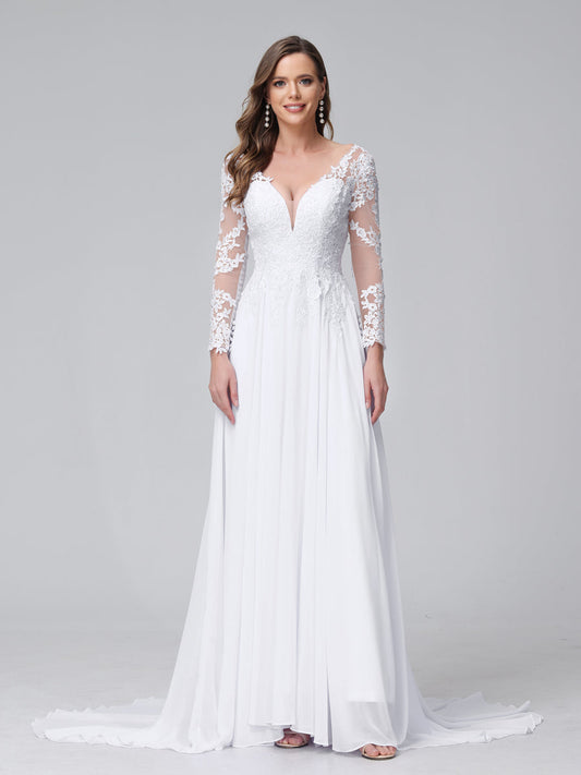 Chiffon Wedding Dresses Lavetir UK Chiffon Wedding Dresses Lavetir UK