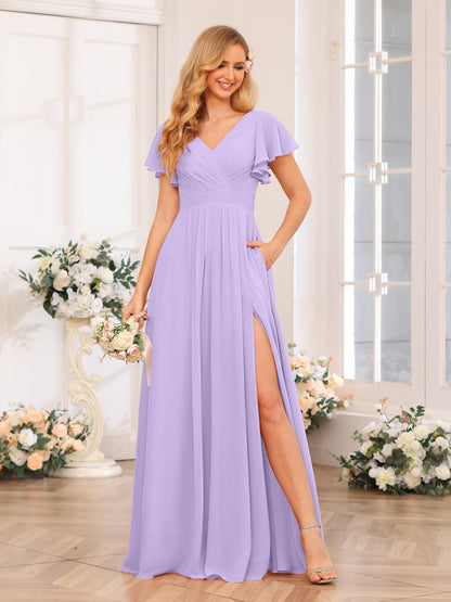 sue wong nocturne beaded dress Lavetir Lilac A-Line/Princess One-Shoulder Long Floral Bridesmaid Dresses with Split Side 2026 5% Elastane Zapaka Women Dusty Lilac Jacquard